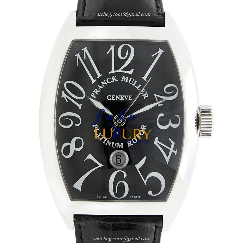 Franck Muller 9880 SC DT AC Conquistador Replica Watch With Automatic Movement, Black Dial, Steel - Luxury Replica Watch