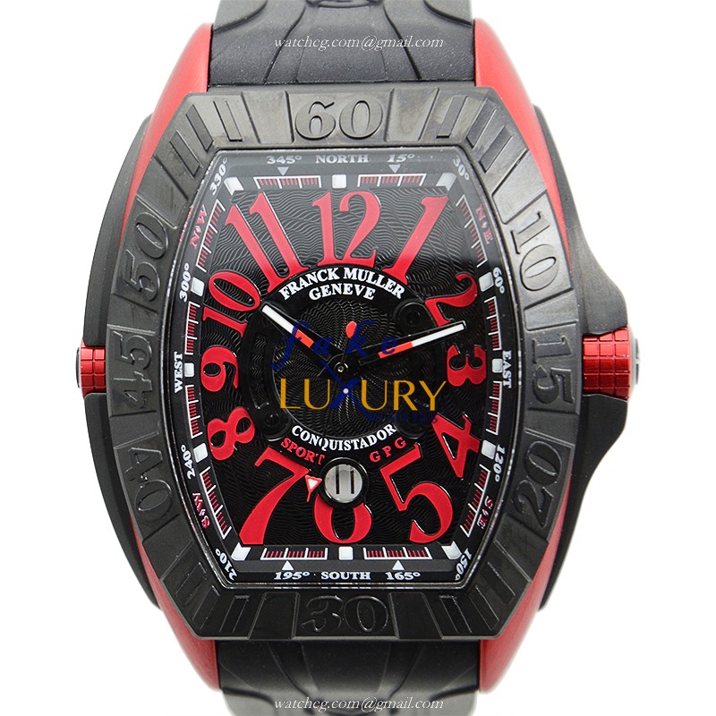 Franck Muller 9900 SC DT GPG TT Replica Watch Automatic Movement Black Dial Stainless Steel Case - Luxury Replica Watch
