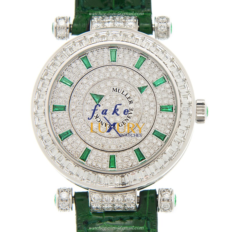 Franck Muller DBL MYST BAG C BAG 36 OG - Replica Watch - Automatic - 18kt White Gold & Diamond - Luxury Replica Watch