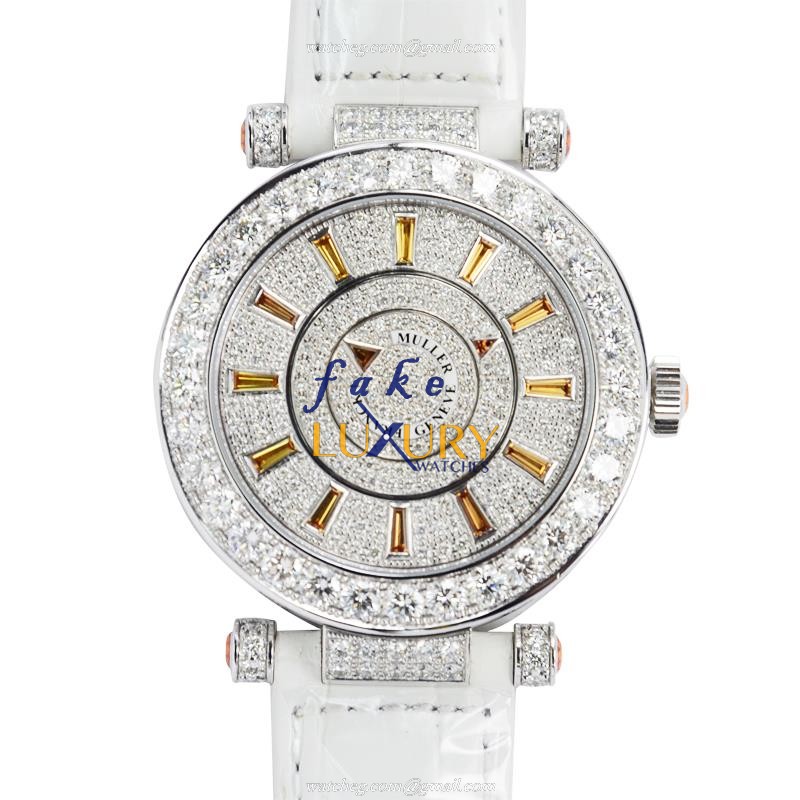 Franck Muller DM42D1RCDOG Automatic 18kt White Gold Diamond Replica Watch | 15202ST.OO.1240ST.01 - Luxury Replica Watch