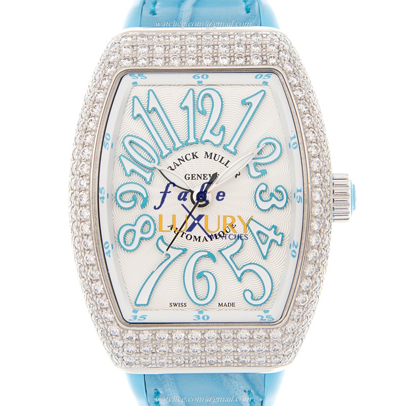 Franck Muller V29 SC AT FO D AC.BL Vanguard Automatic Stainless Steel & Diamonds Replica Watch - Luxury Replica Watch