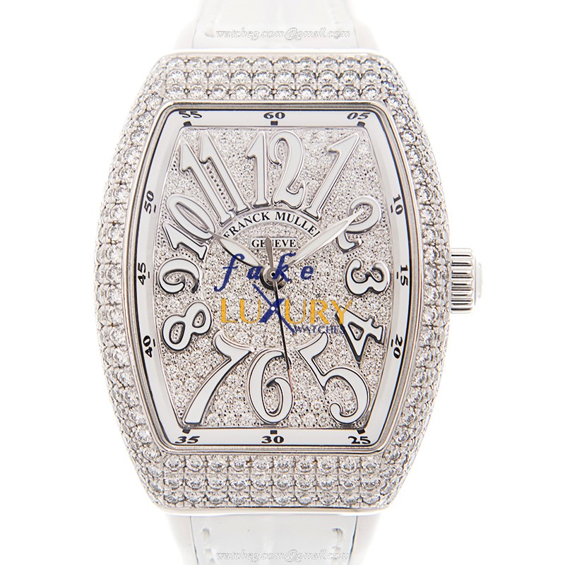 Franck Muller V 29 SC AT FO D CD AC.BL VANGUARD Auto Replica Watch - Swiss Movement, Silver Dial - Luxury Replica Watch
