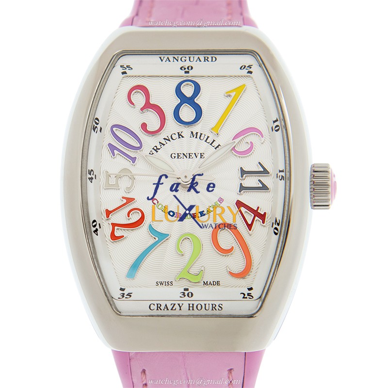 Franck Muller V 32 CH COL DRM AC.RS Crazy Hours Automatic Stainless Steel & Diamond Replica Watch - Luxury Replica Watch