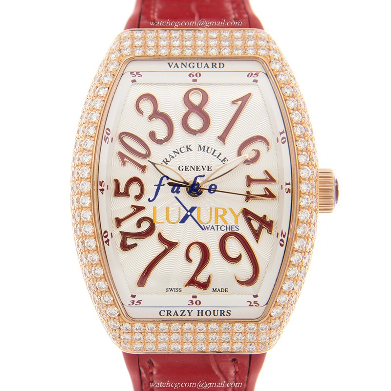 Franck Muller V 32 CH D 5N.RG Vanguard Automatic 18kt Rose Gold White Dial | Replica Watch
