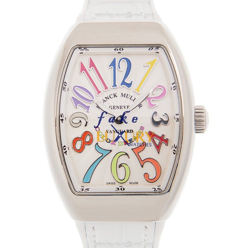 Franck Muller V 32 QZ COL DRM AC.BC Quartz Stainless Steel Watch - VANGUARD Replica - White Dial - Luxury Replica Watch