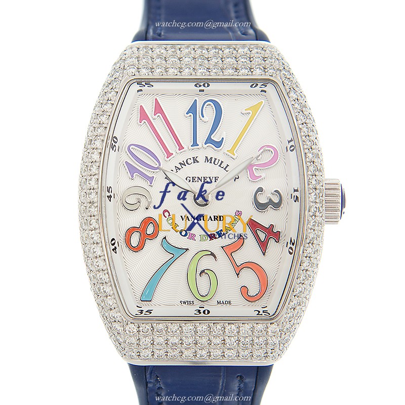 Franck Muller V 32 QZ D COL DRM AC.BU VANGUARD - Replica Watch - Quartz - Stainless Steel and