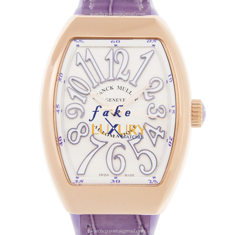 Franck Muller V 32 SC AT FO 5N.VL Vanguard Replica Watch, Automatic, White Dial, Rose Gold Case - Luxury Replica Watch