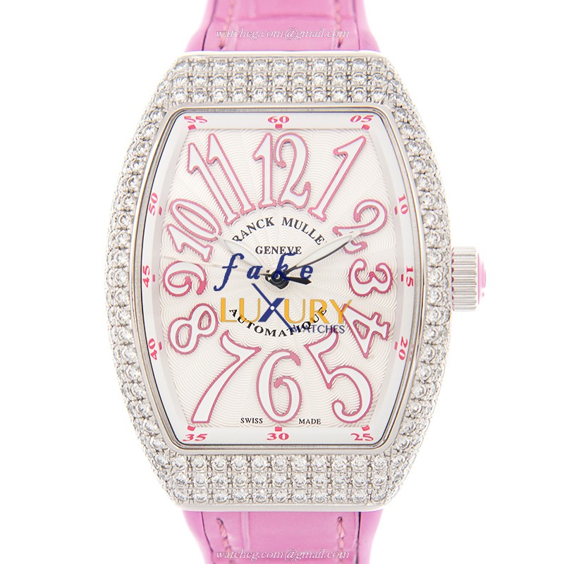 Franck Muller V32SCATFODAC.RS Vanguard Auto Stainless Steel & Diamond Replica Watch - V 32 SC AT FO - Luxury Replica Watch