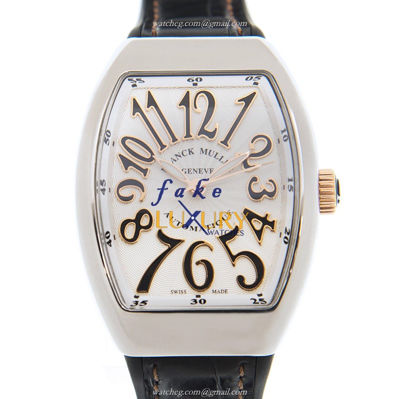 Franck Muller V32SCATFOSTGAC.NR Ladies Replica Watch, Auto Movement, White Dial, Steel Case - Luxury Replica Watch