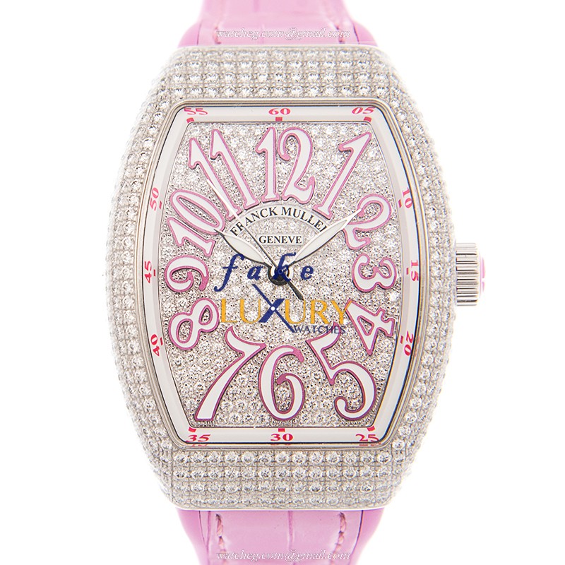 Franck Muller V 35 SC AT FO D CD AC.RS - Replica Watch - Automatic - Stainless Steel Diamonds - Luxury Replica Watch
