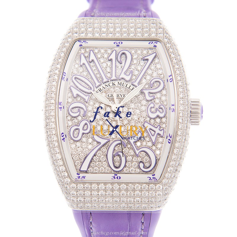 - Franck Muller V 35 SC AT FO D CD AC.VL Automatic Stainless Steel & Diamond Replica Watch - Luxury Replica Watch