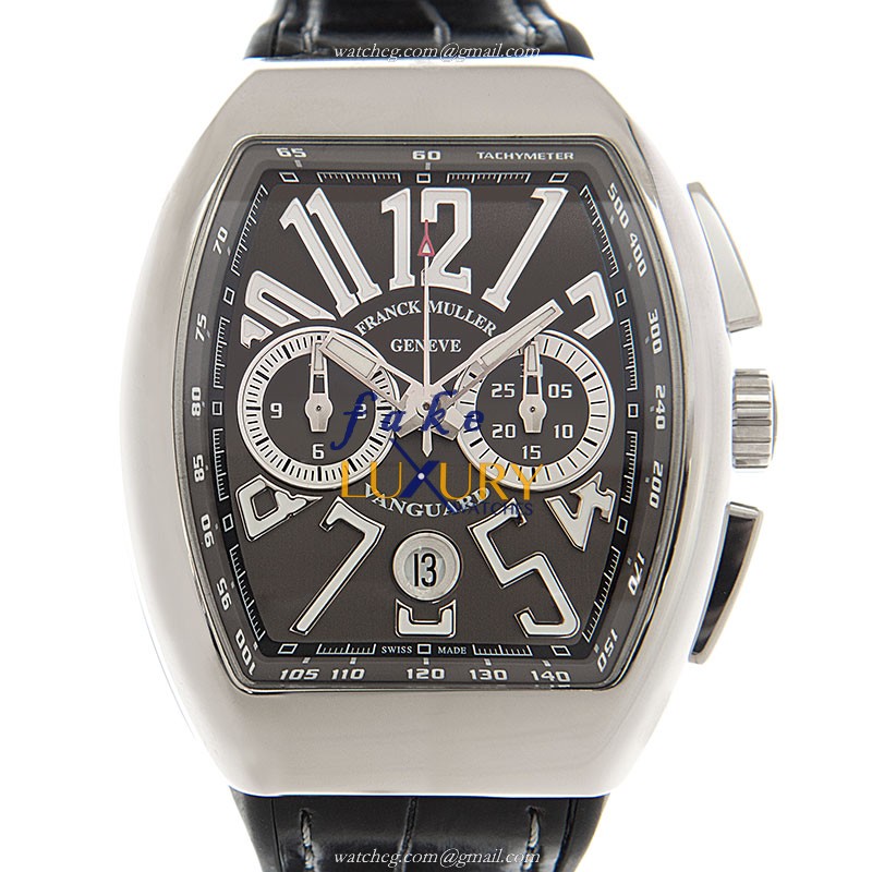 Franck Muller V 41 CC DTAC.TT Vanguard Replica Watch, Gray Dial, Steel Case, Automatic - Luxury Replica Watch