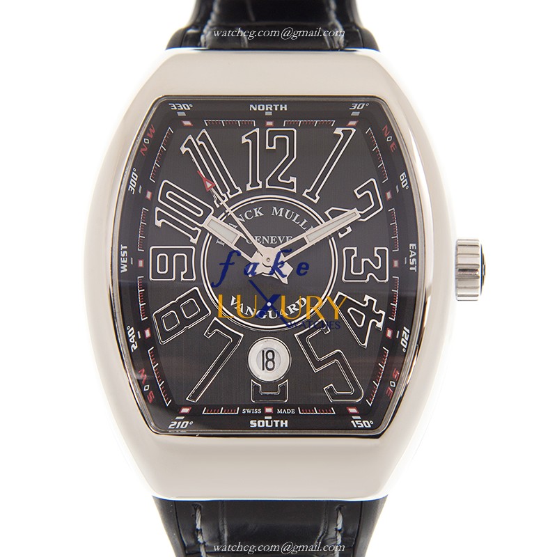 Franck Muller V 41 SC DT AC.NR AUTO Silver Dial Steel Case Replica Watch - Luxury Replica Watch
