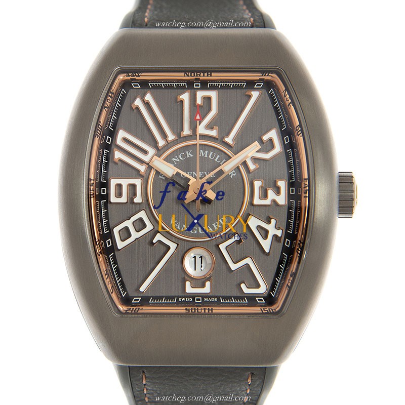 Franck Muller V 41 SC DT TT BR5N VANGUARD - Replica Watch - Automatic - Steel Case - Gray Dial - Luxury Replica Watch