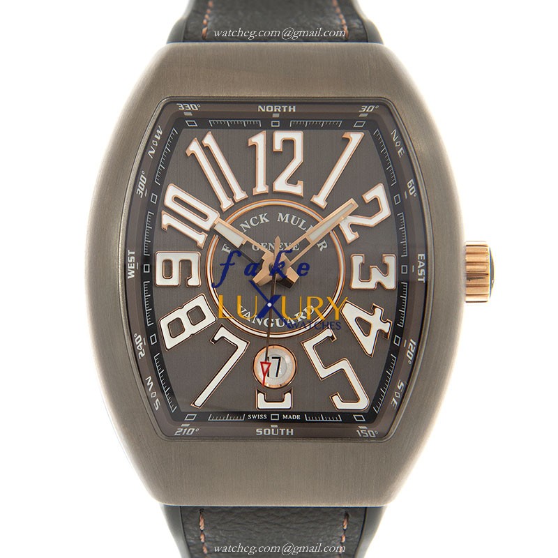 Franck Muller V 41 SC DT TT BR STG Vanguard Replica Watch Automatic Gray Dial Steel Case
