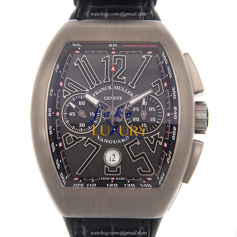 Franck Muller V 45 CC DT TT BRNR Vanguard Replica Watch Automatic Black Dial Steel Case - Luxury Replica Watch
