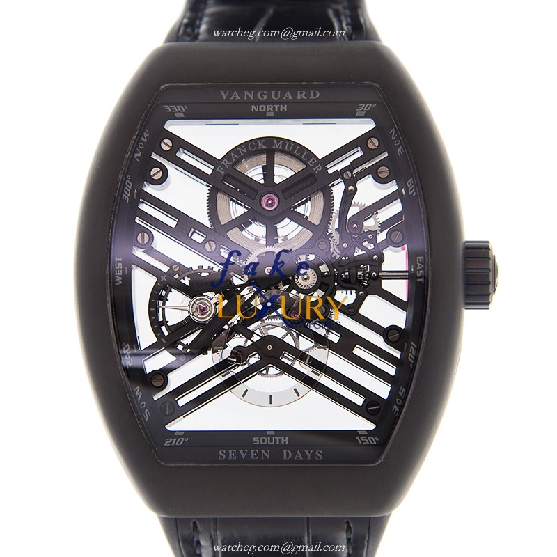 Franck Muller V 45 S6 SQT TT NR NR.BR Vanguard Auto Stainless Steel Replica Watch - Luxury Swiss - Luxury Replica Watch