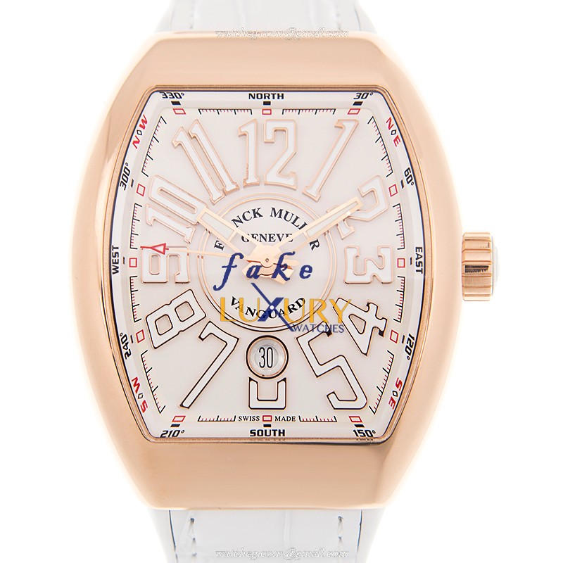 Franck Muller V45 SC DT 5N.BC Vanguard Automatic 18kt Rose Gold Replica Watch, Model V 45 SC DT - Luxury Replica Watch