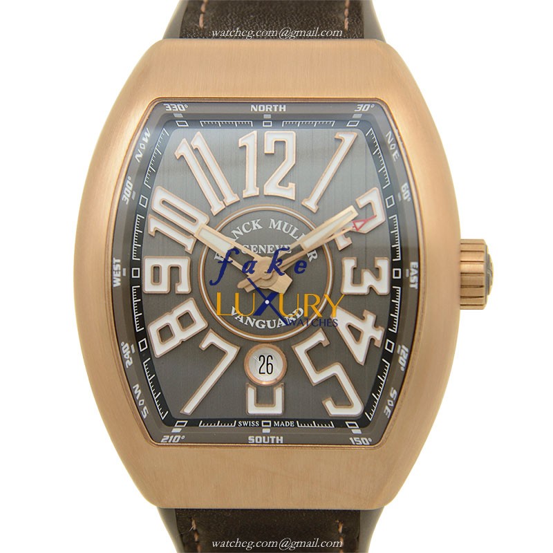 Franck Muller V 45 SC DT 5N.BR.TT VANGUARD - Replica Watch - Automatic - 18kt Rose Gold - Brown Dial - Luxury Replica Watch