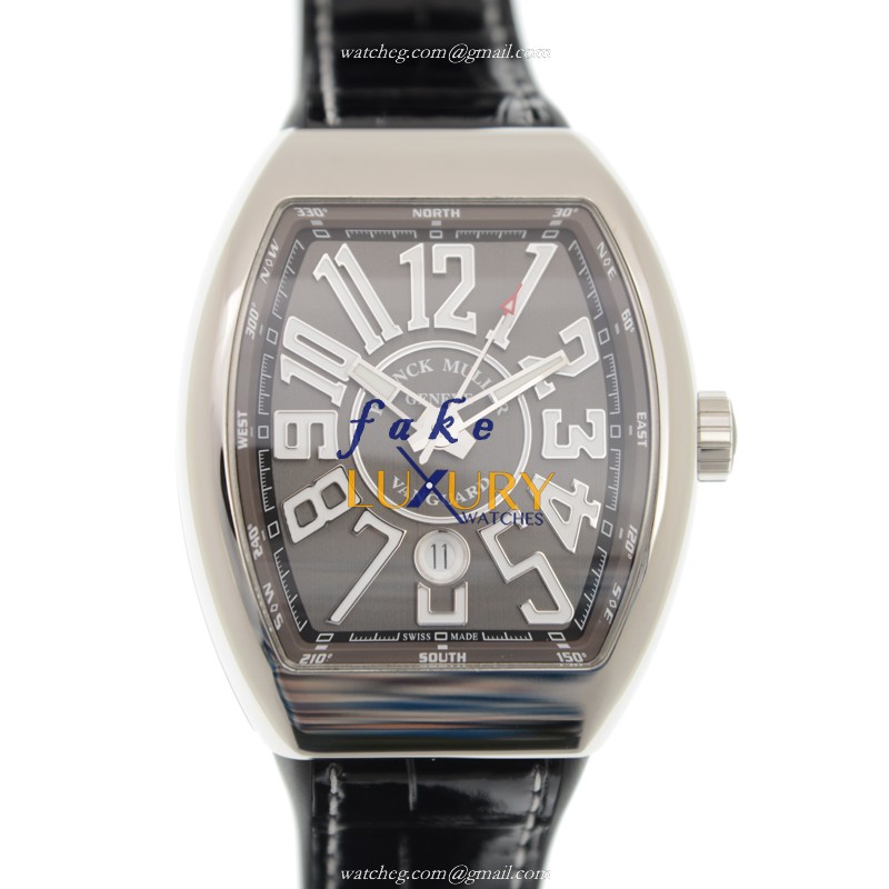Franck Muller V 45 SC DT AC.TT VANGUARD - Replica Watch - Automatic - Gray Dial - Steel Case - Luxury Replica Watch