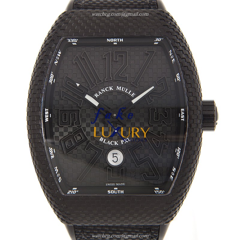 Franck Muller Vanguard V 45 SC DT BLK PXL NR - Replica Watch - Automatic - Steel Case - Black Dial - Luxury Replica Watch