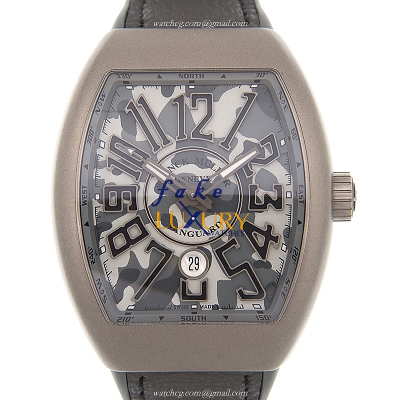 Franck Muller V 45 SC DT CAMOU TT.MC.TT Vanguard Automatic Stainless Steel Watch - Luxury Replica Watch