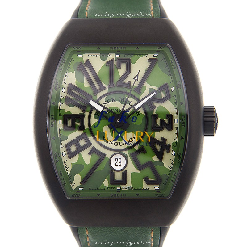 Franck Muller V 45 SC DT CAMOU TT.NR.MC.VE | Vanguard | Automatic | Steel | Replica Watch - Luxury Replica Watch