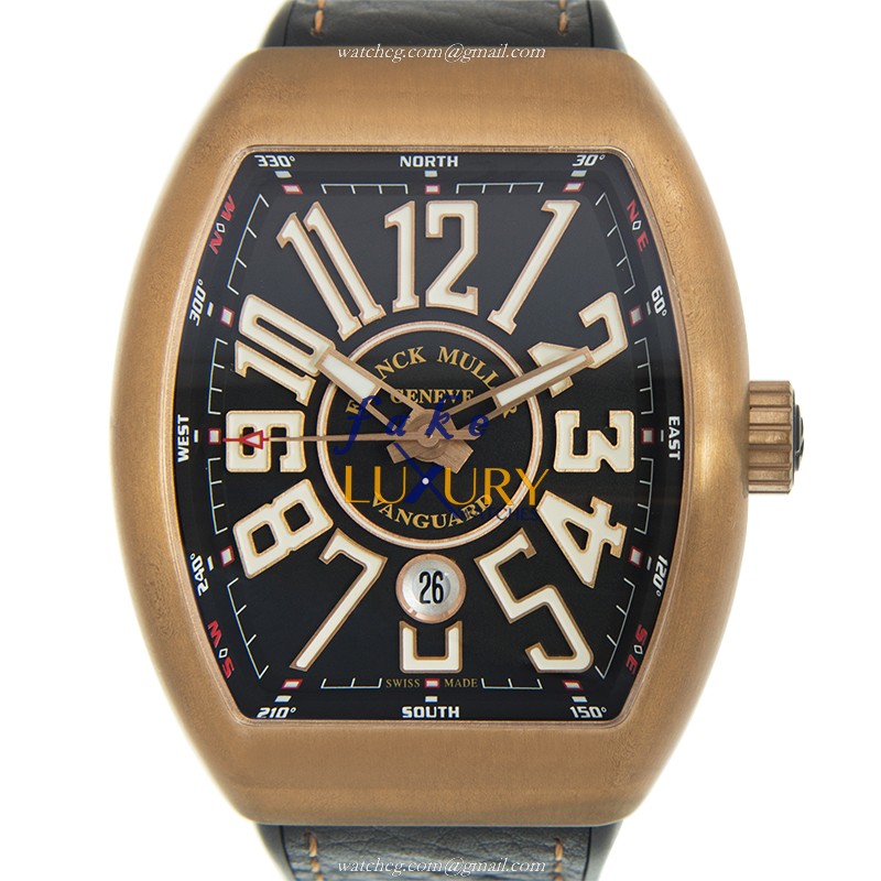 Franck Muller V 45 SC DT CIR BZ NR.BR Automatic Bronze Dial Steel Case Replica Watch - Luxury Replica Watch