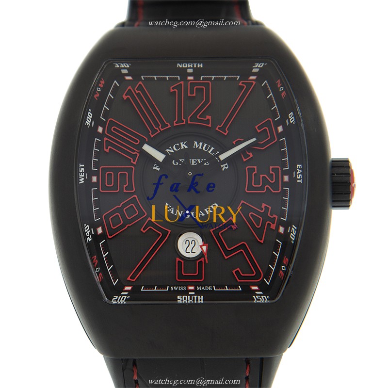 Franck Muller V 45 SC DT TT.NR.BR.ER Vanguard Automatic Titanium Black Replica Watch - Luxury Replica Watch
