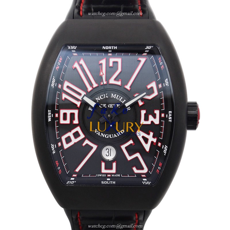 Franck Muller V 45 SC DT TT NR BR.ER WT Automatic Titanium Replica Watch - Luxury Replica Watch