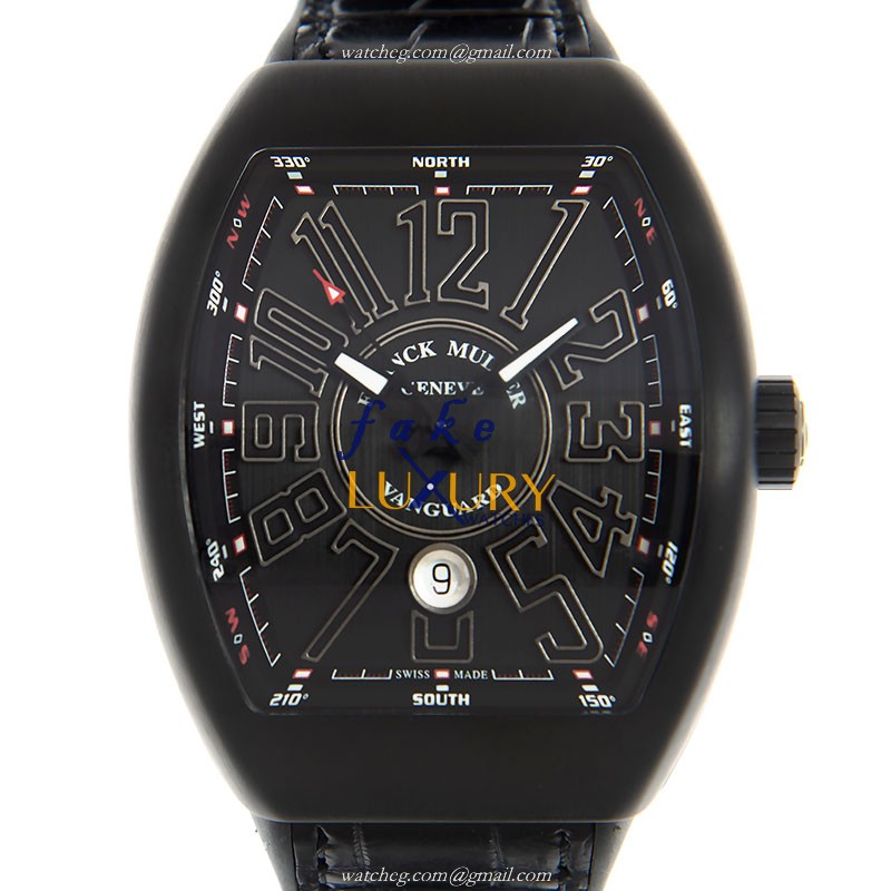 Franck Muller V 45 SC DT TT NR BRTT Vanguard - Replica Watch - Automatic - Black Dial - Steel Case - Luxury Replica Watch