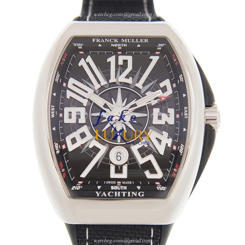 Franck Muller V 45 SC DT YACHTING AC.NR VANGUARD - Replica Watch - Automatic - Steel Case - Black