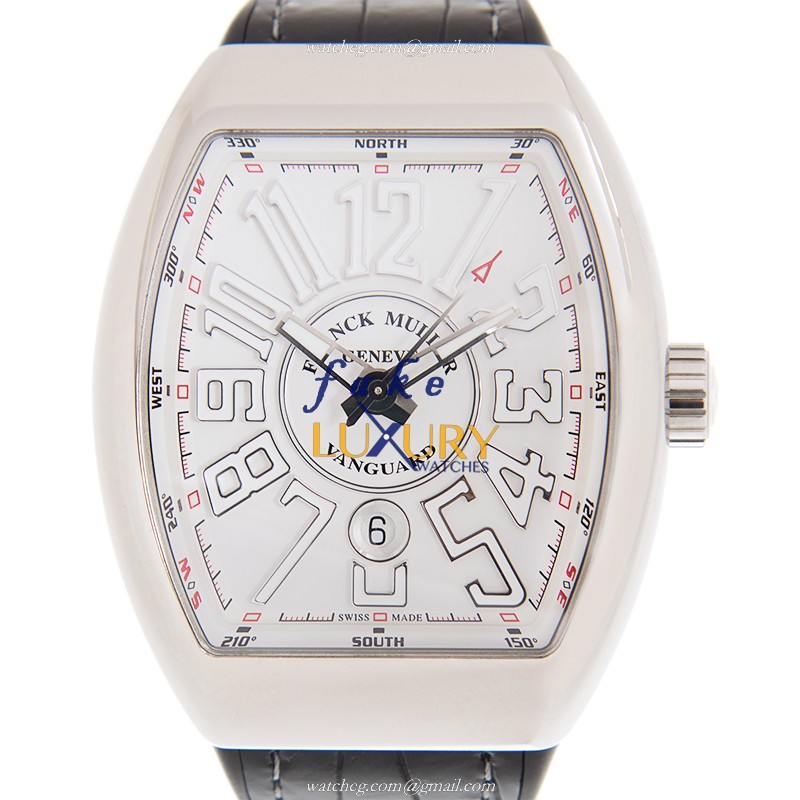 Franck Muller Vanguard V 45 SC DT AC.BC Automatic White Dial Stainless Steel Replica Watch