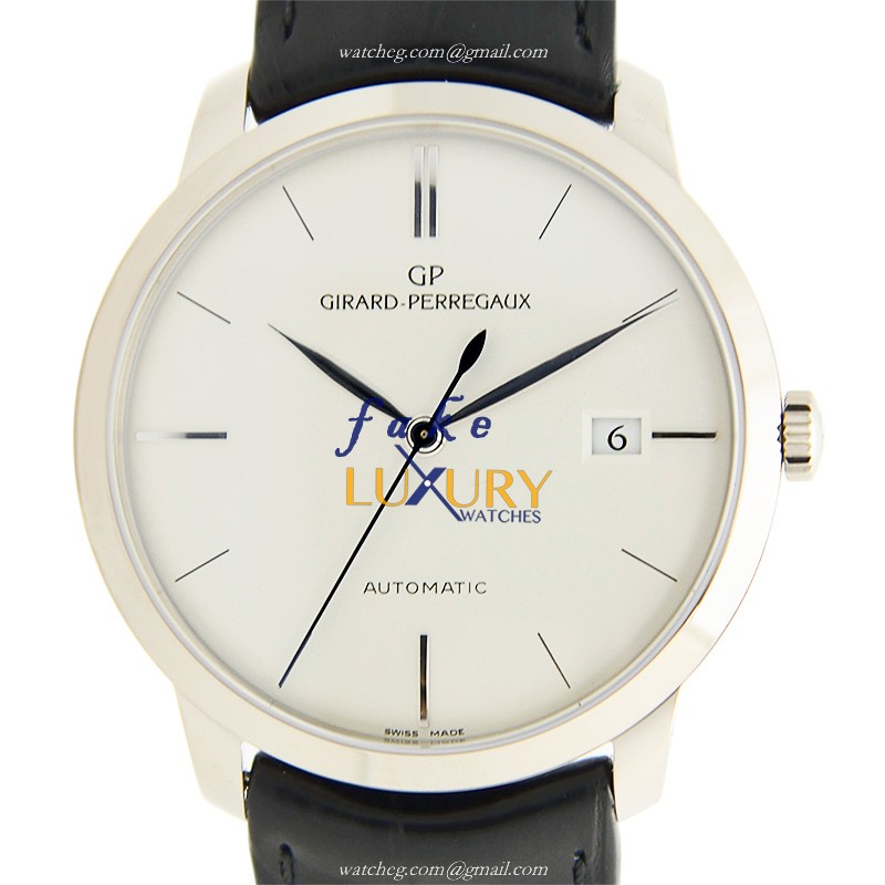 49525-53-131-BK6A - Girard Perregaux 1966 Replica Watch - 38mm White Gold - Automatic White Dial - Luxury Replica Watch