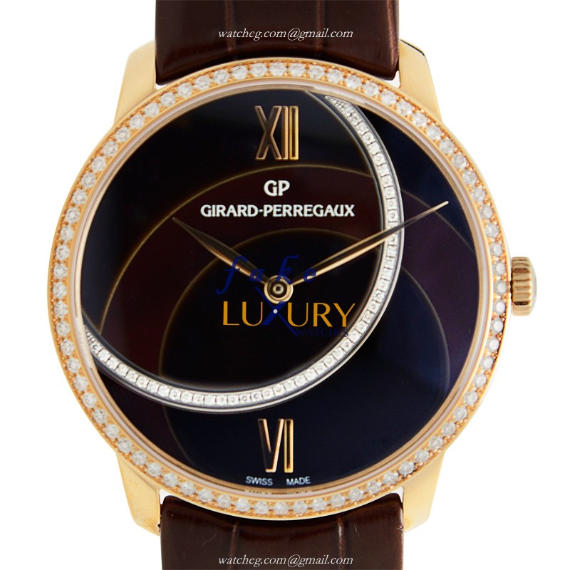 Girard Perregaux 1966 49525D52ABD1BKEA Replica Watch, Automatic Movement, Rose Gold & Diamonds - Luxury Replica Watch