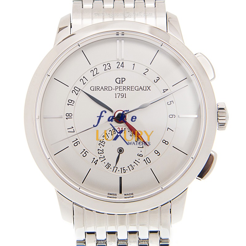 Girard Perregaux 49544-11-132-11A 1966 Automatic Silver Dial Stainless Steel Replica Watch - Luxury Replica Watch