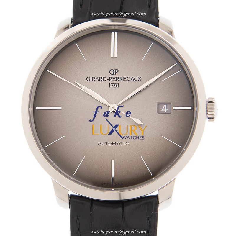 49551-53-231-BB60 - Girard Perregaux 1966 Replica Watch Automatic 18kt White Gold Gray Dial - Luxury Replica Watch