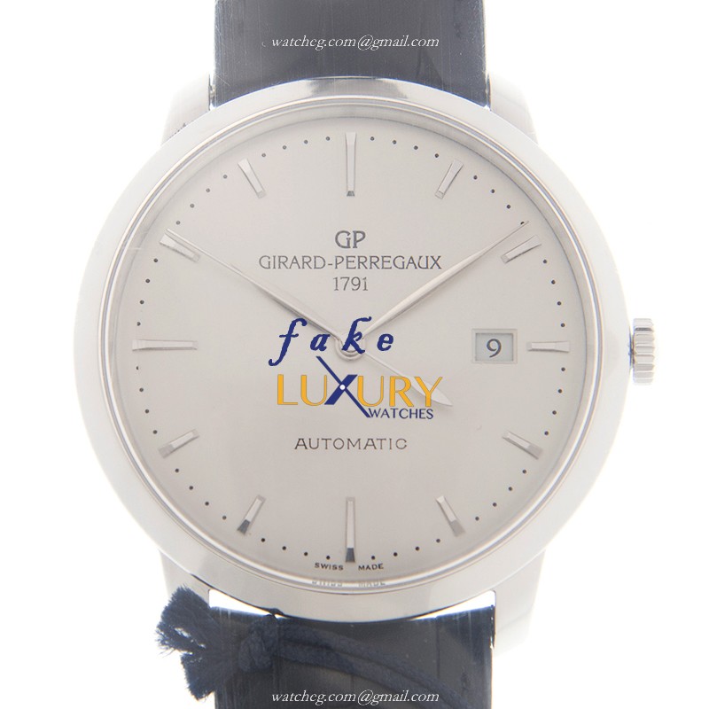 Girard Perregaux 1966 Replica Watch 49555-11-131-BB60, Automatic Silver Dial Steel Case - Luxury Replica Watch