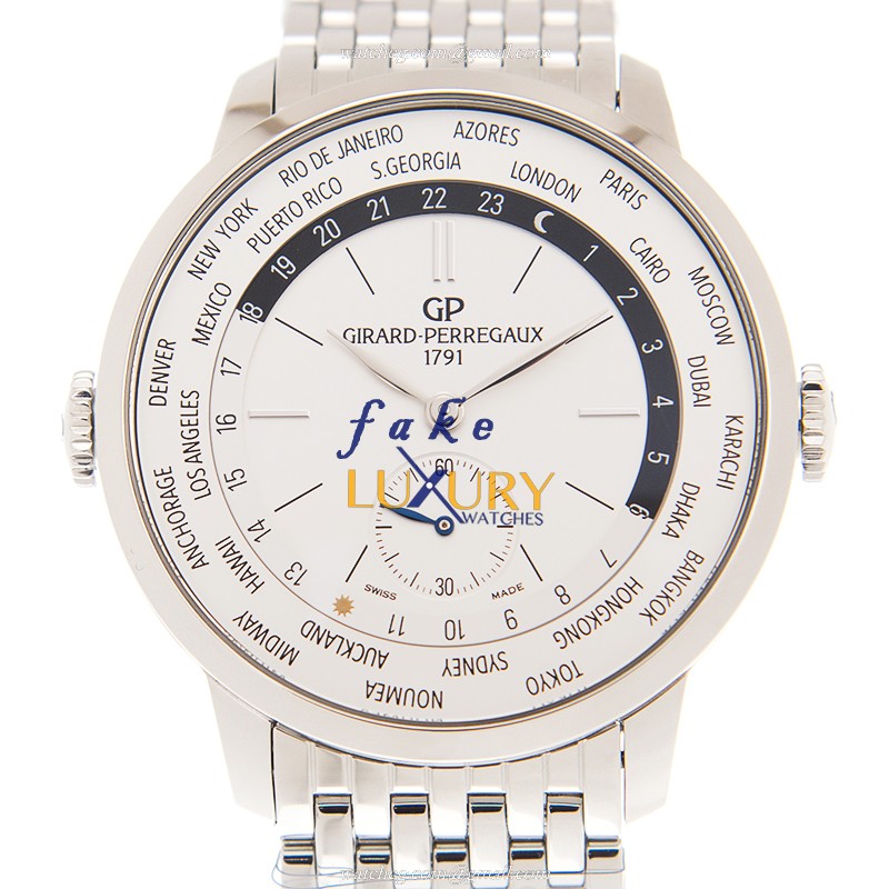 Girard Perregaux 49557-11-132-11A Replica Watch, 1996 Automatic Stainless Steel, Silver Dial - Luxury Replica Watch