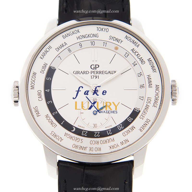 Girard Perregaux 49557-11-132-BB6C Replica Watch, Automatic Movement, White Dial, Steel Case - Luxury Replica Watch