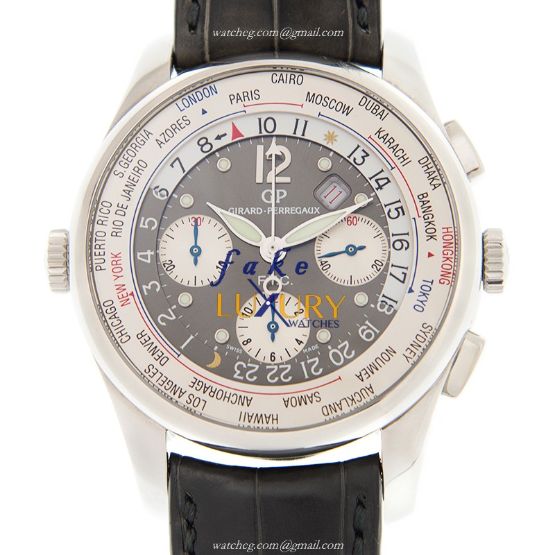 Girard Perregaux 49805-11-255-BA6A Replica Watch, Silver Dial, Automatic Movement, Steel Case - Luxury Replica Watch