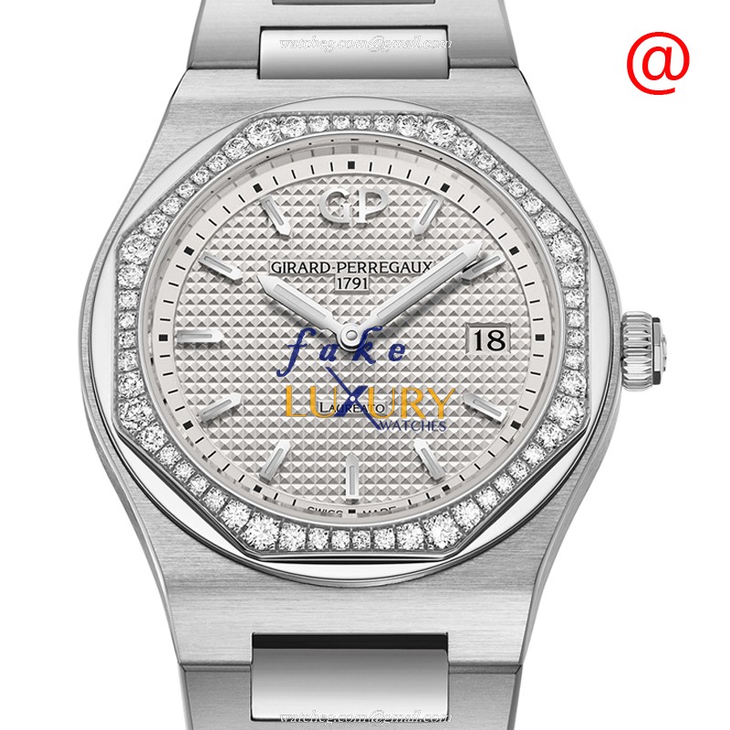 Girard Perregaux Laureato 80189D11A131-11A Automatic Replica Watch, Silver Dial Steel Bracelet - Luxury Replica Watch