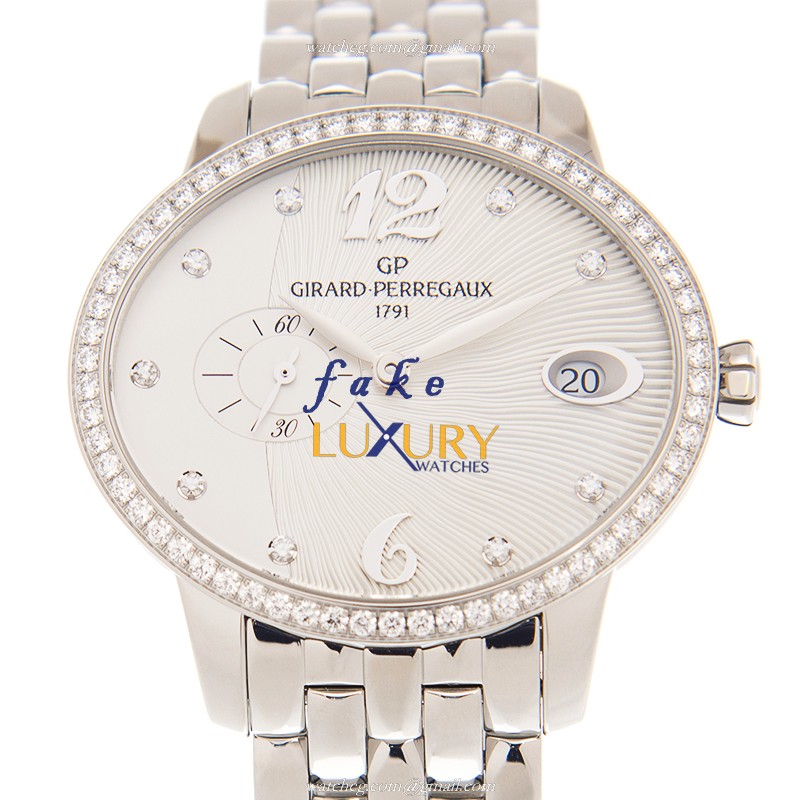 80484D11A161-11A - Girard Perregaux Replica Watch CATS EYE Automatic White Dial Stainless Steel - Luxury Replica Watch