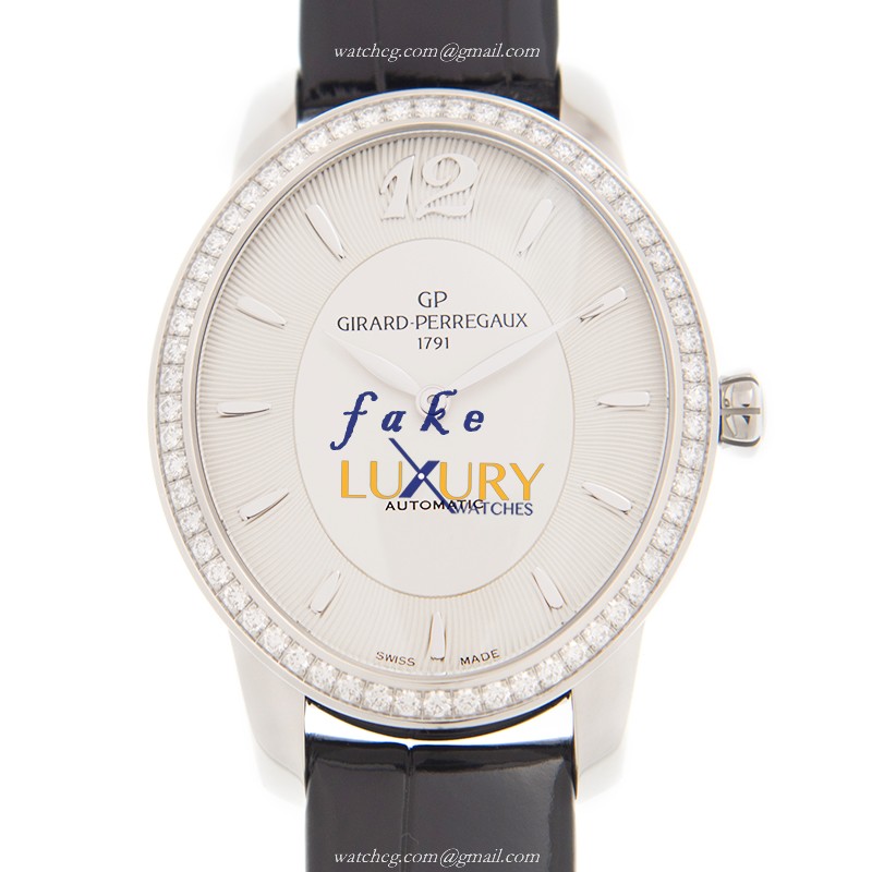 Girard Perregaux 80493D11A131-CK6A Cats Eye Automatic White Dial Replica Watch - Luxury Replica Watch