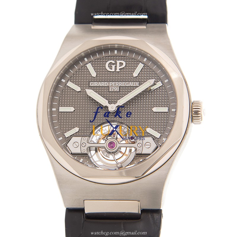 Girard Perregaux Laureato 99105-41-232-BB6A Replica Watch Gray Dial Automatic 18kt White Gold & - Luxury Replica Watch