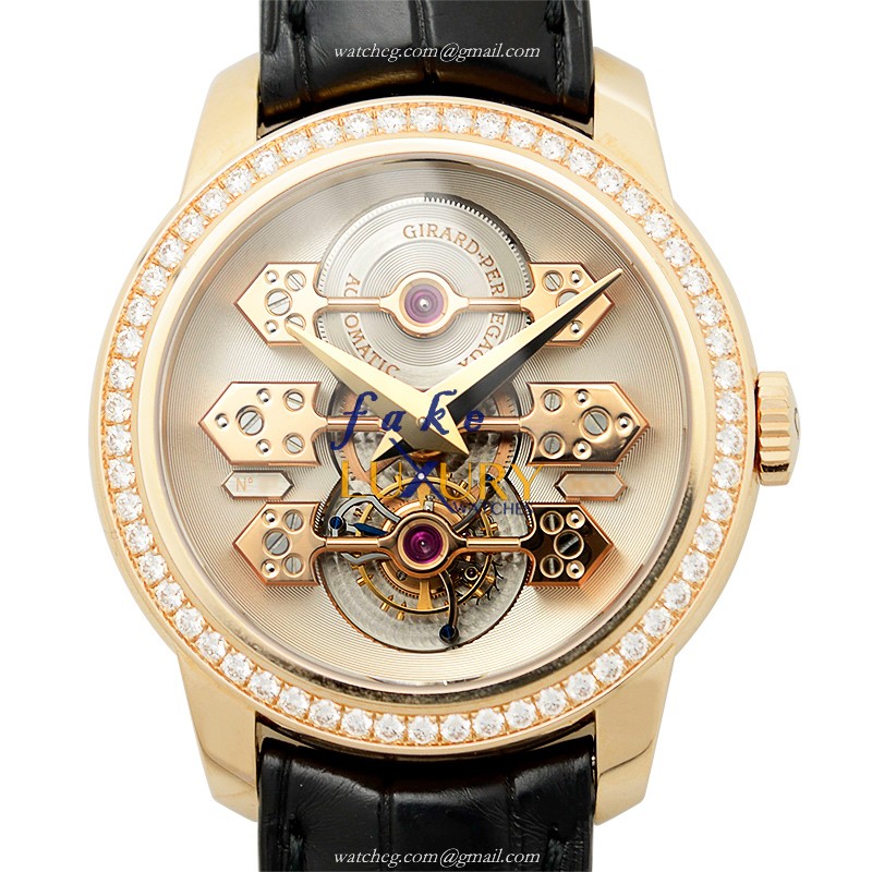 Girard Perregaux 99193D52A001BA6A Automatic 18kt Rose Gold Replica Watch - Luxury Replica Watch