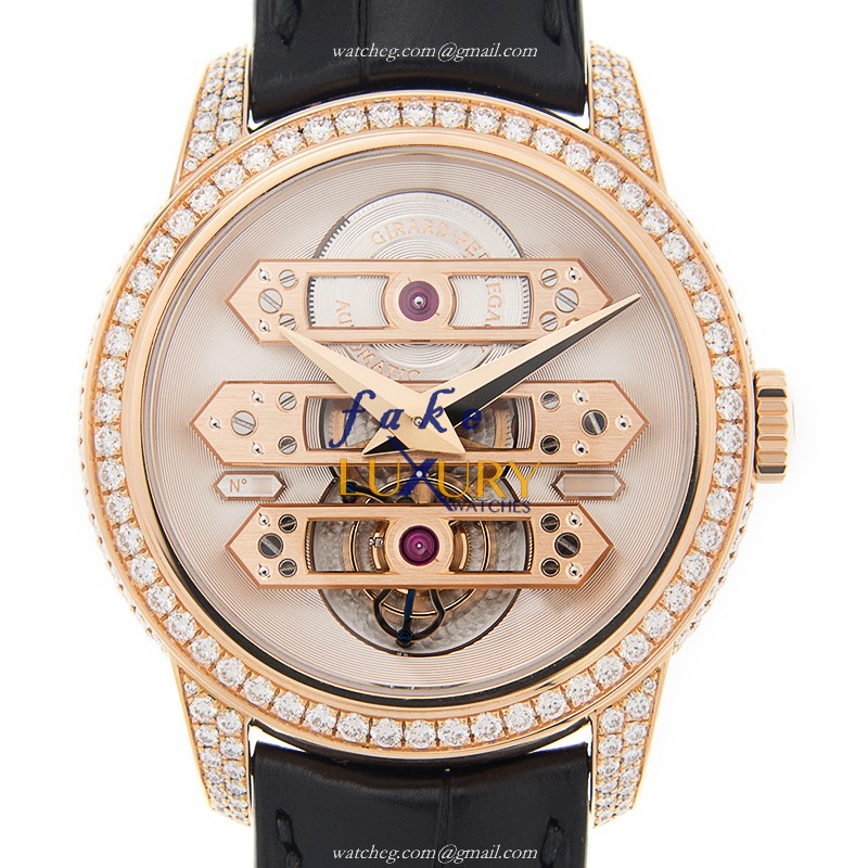 Girard Perregaux 99193D52I000-BA6A | 18kt Rose Gold Diamonds | Manual Wind | Replica Watch - Luxury Replica Watch