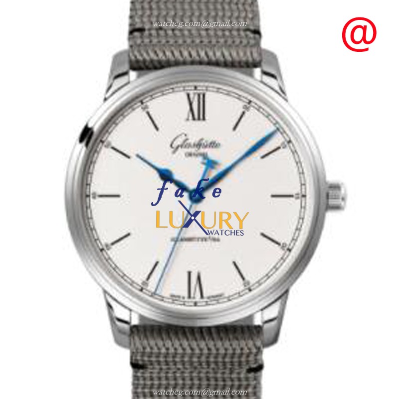 Glashutte 1-36-01-01-02-36 - Replica Watch - Automatic - White Dial - Steel Case - Grey Nylon Strap - Luxury Replica Watch