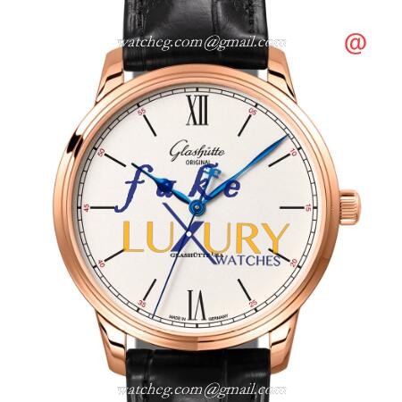 Glashutte Senator Manual Winding Skeletonized 1-36-01-02-05-01 | 18kt Rose Gold | Automatic - Luxury Replica Watch