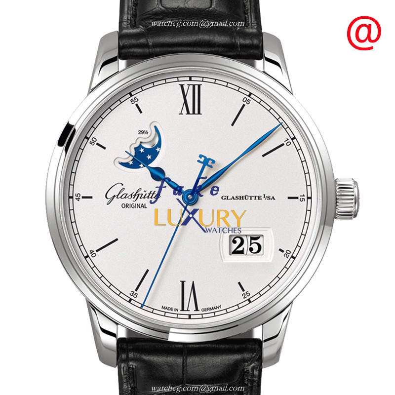 Glashutte Senator Manual Winding Skeletonized 1-36-01-04-02-30 Automatic Silver Dial Replica Watch - Luxury Replica Watch